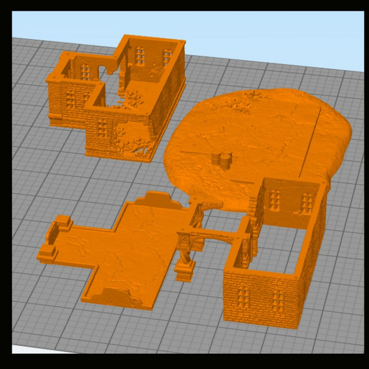 Brick reception hall - Modern WW2 Cold Era Afghanistan Iraq North Africa Afrikakorps Tunisia Lybia Desert