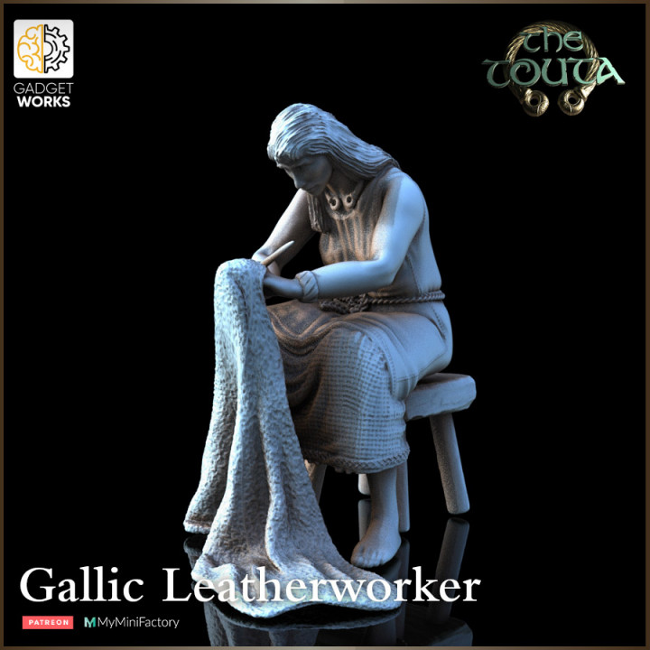 Gaul Leatherworker with Tanning frame - The Touta image