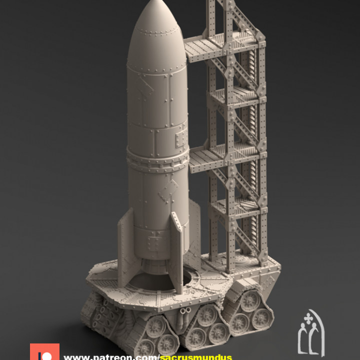 Warpzel-1A. Orc Space Program. Scifi / Orc / Wasteland. Terrain and Scenery for Wargames image