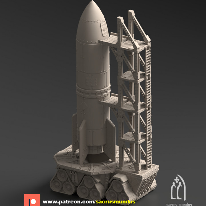 Warpzel-1A. Orc Space Program. Scifi / Orc / Wasteland. Terrain and Scenery for Wargames image