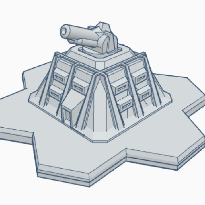 Cannon Emplacement hex based MilHB035
