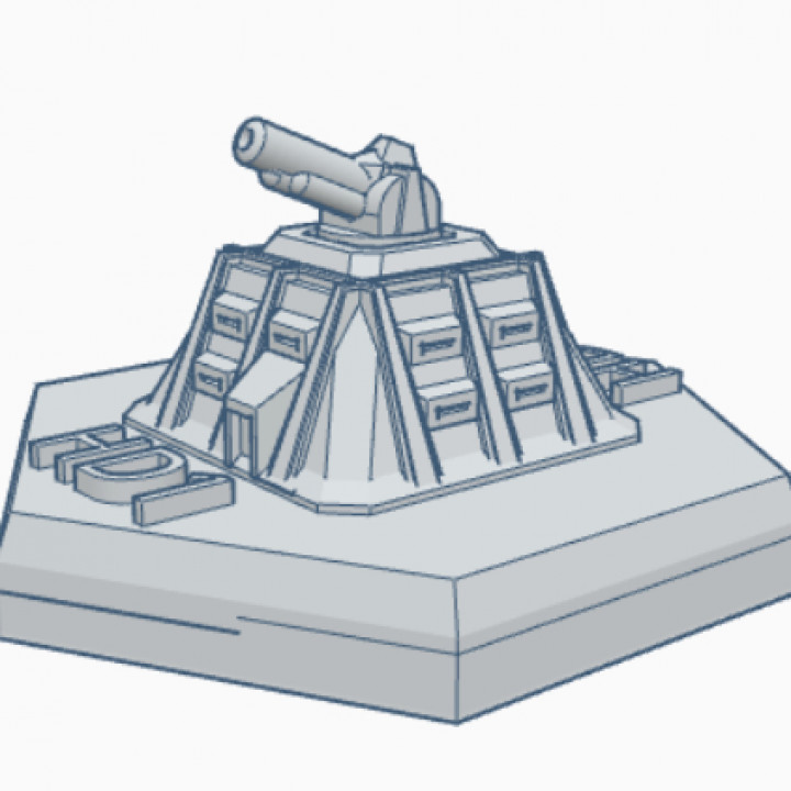 Cannon Emplacement Hex Map Scale HMSMil035