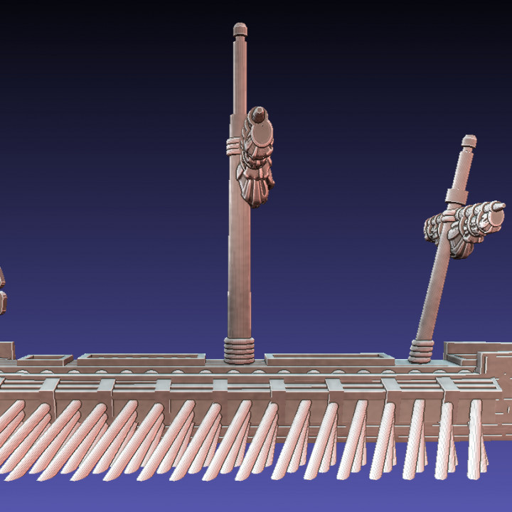 ROMAN TRIREME GALLEYS (x2) 1/600 scale image