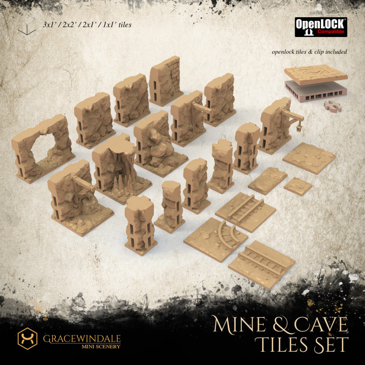 Mine & Cave Tiles Set