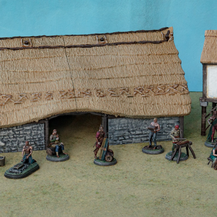 3D Printable Gaul / Celtic Villagers NPC Value Pack by Gadgetworks