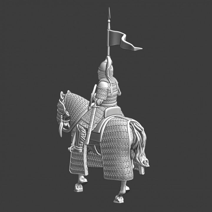 Medieval heavy Byzantine cavalryman image
