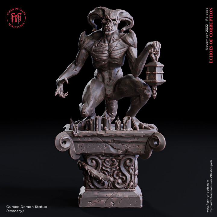 Scenery - Cursed Demon Statue