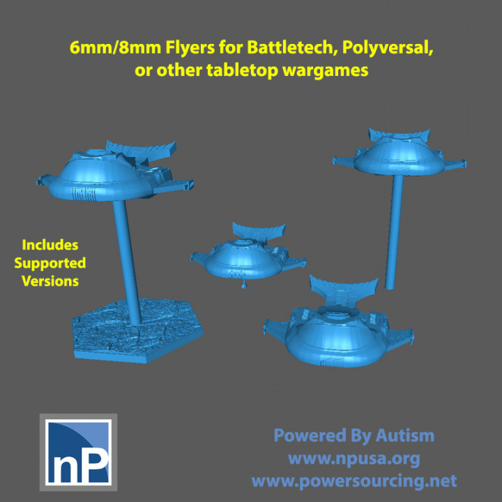 Battletech / Polyversal (6mm/8mm) Flyer