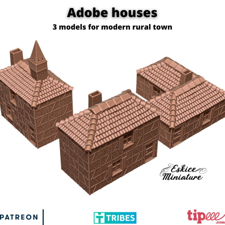 Adobe houses - 28mm