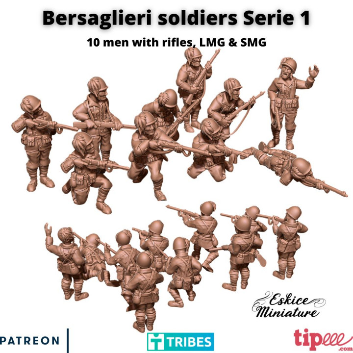 Bersaglieri infantry serie 1 - 28mm image