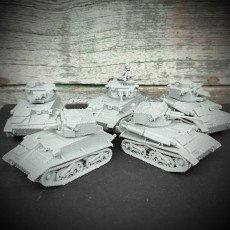 Picture of print of Vickers MKVI tank B & C - 28mm