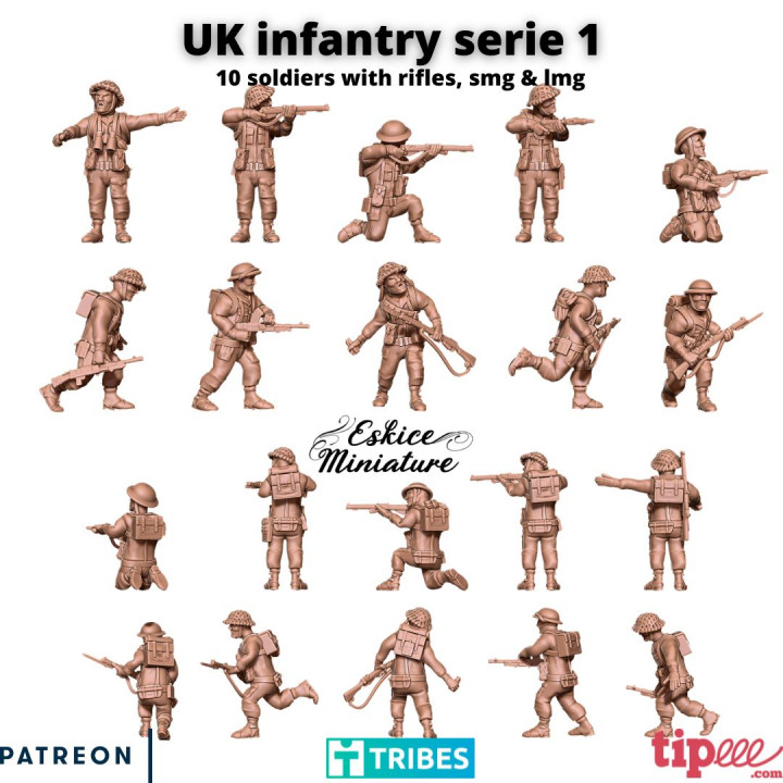 UK infantry serie 1 - 28mm image