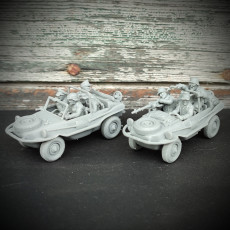 Picture of print of Schwimmwagen with crew - 28mm