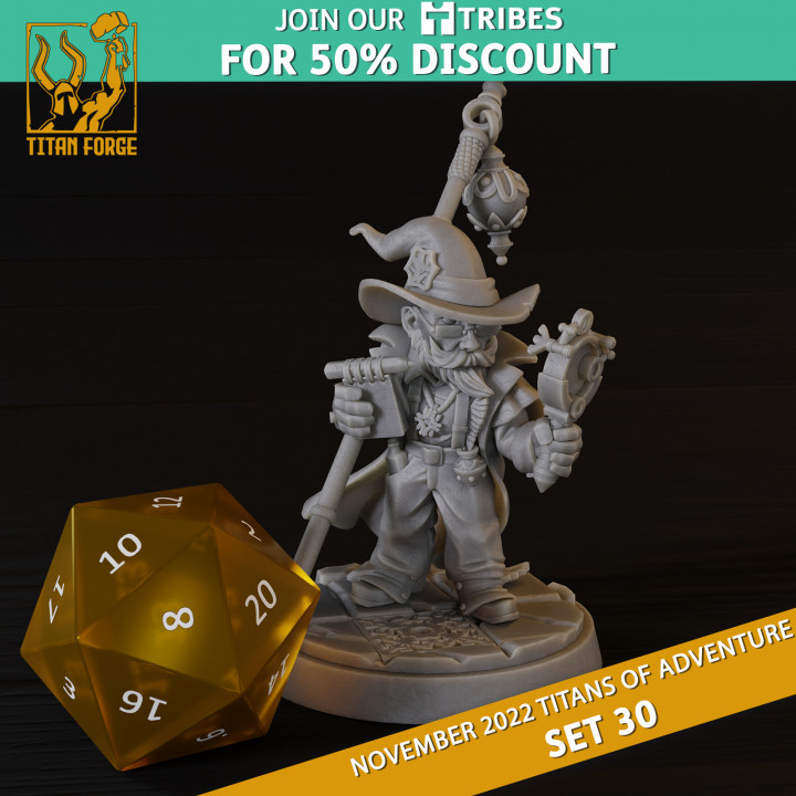 3d Printable Rpg Dnd Hero Characters Titans Of Adventure Set 30 By