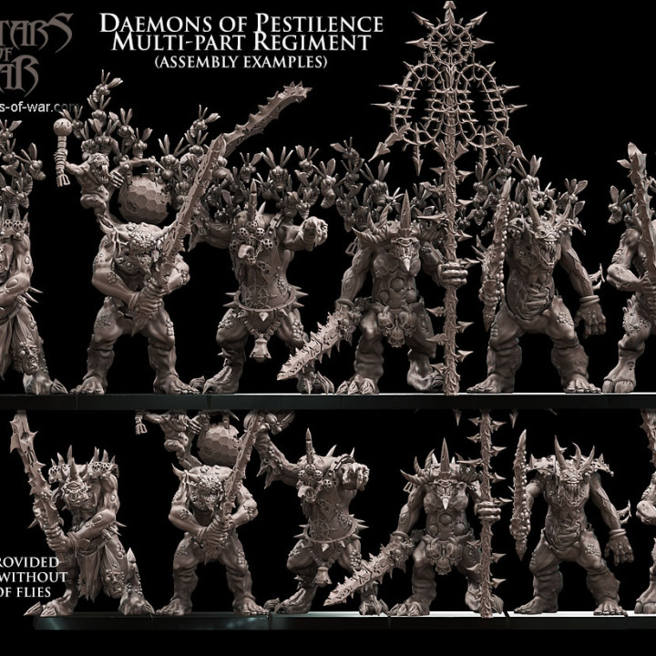 Daemons of Pestilence multi-part regiment image