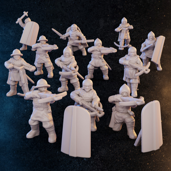 15mm - Archers & Crossbowmen - Late Medieval image