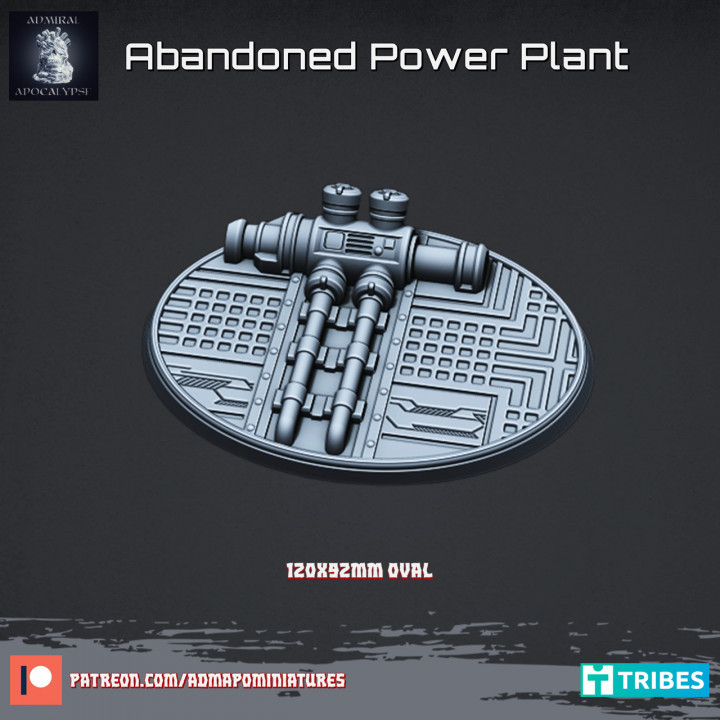 Abandoned Power Plant 120x92mm Base