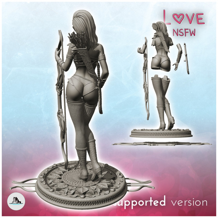 Sexy elven with arrow 8 - Figures miniatures erotica sexy xx image