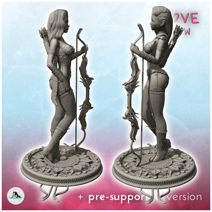 Sexy elven with arrow 8 - Figures miniatures erotica sexy xx image