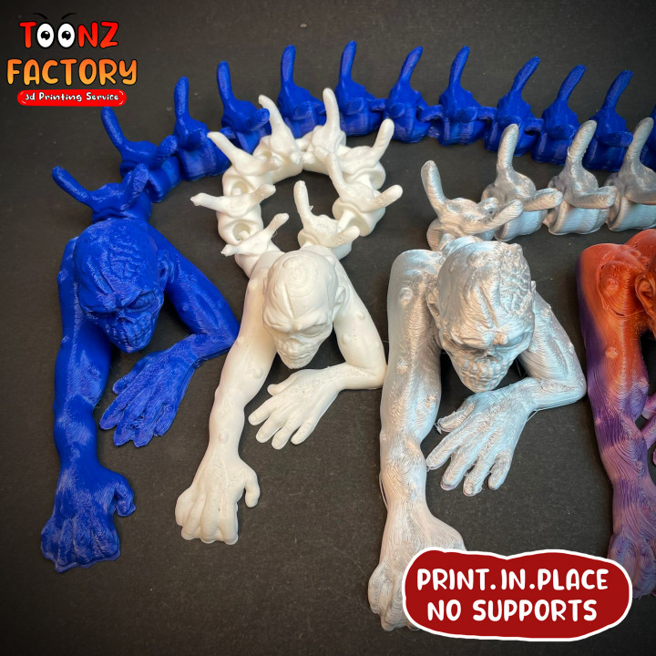 FLEXI PRINT-IN-PLACE ZOMBIE CRAWLER ARTICULATED image
