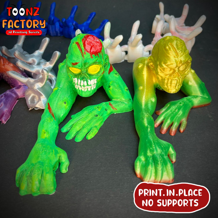 FLEXI PRINT-IN-PLACE ZOMBIE CRAWLER ARTICULATED image
