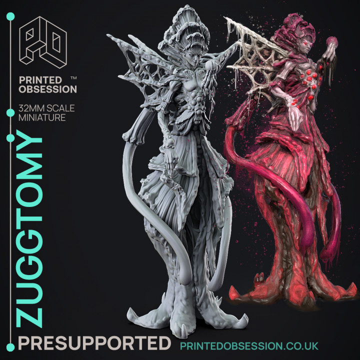 Zuggtmoy - The Spore Queen - PRESUPPROTED - 32mm scale image