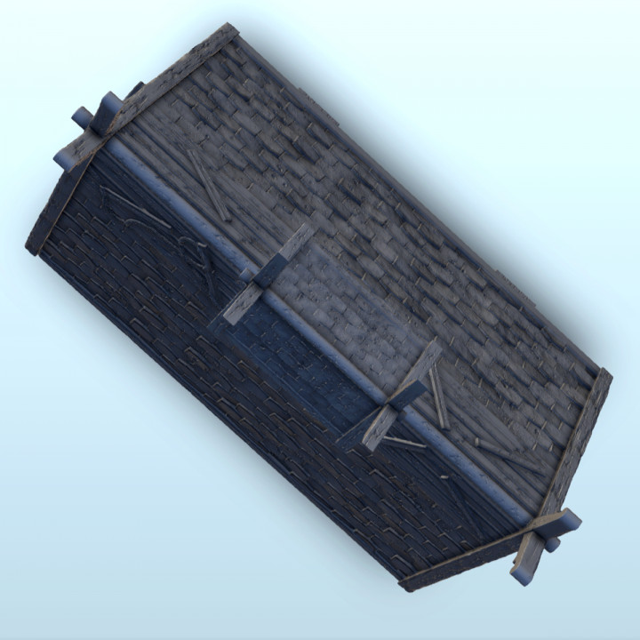 Large Viking building with floor and large door (3) - Alkemy Lord of the Rings War of the Rose Warcrow Saga
