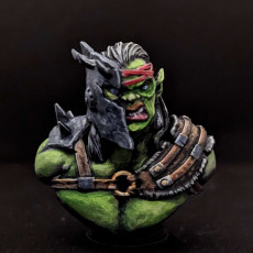 Picture of print of Orc Head Bust 04 Nov22 [Pre-Supported]