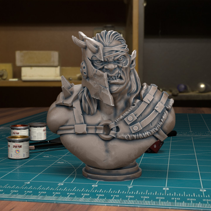 Orc Head Bust 04 Nov22 [Pre-Supported] image