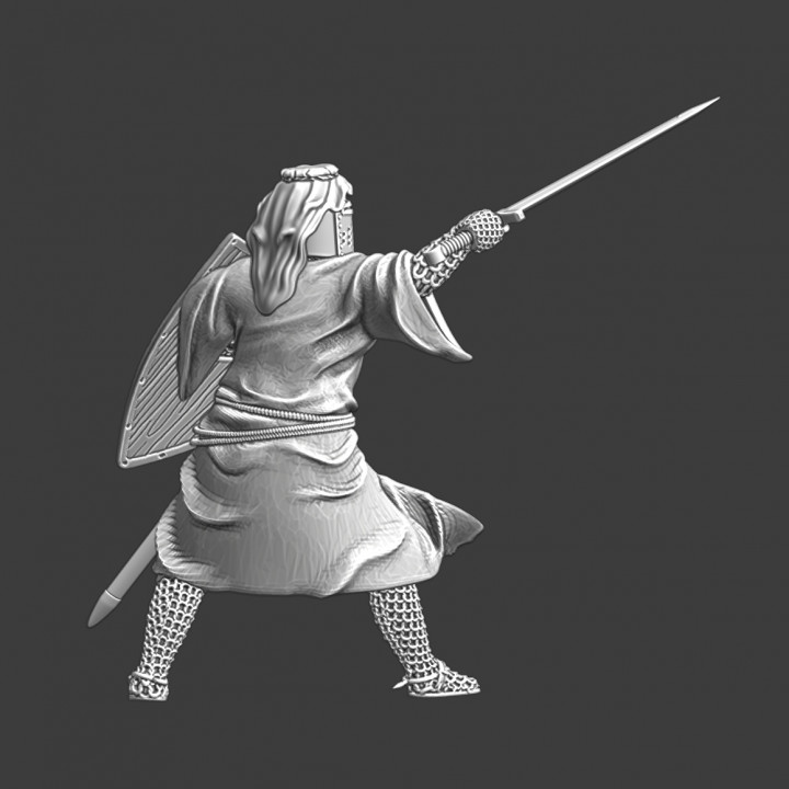 Medieval Hospitaller Knight - Fighting image