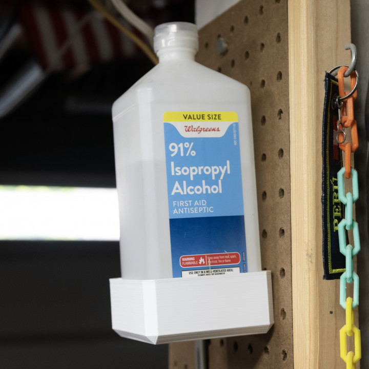 Peg Anything // Isopropyl Alcohol Quart Holder image