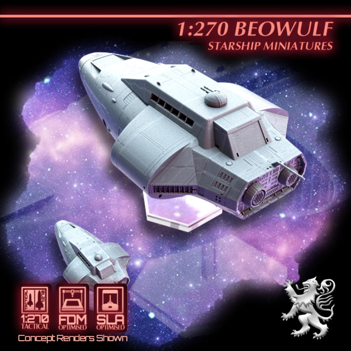 1:270 Beowulf Starship Miniatures