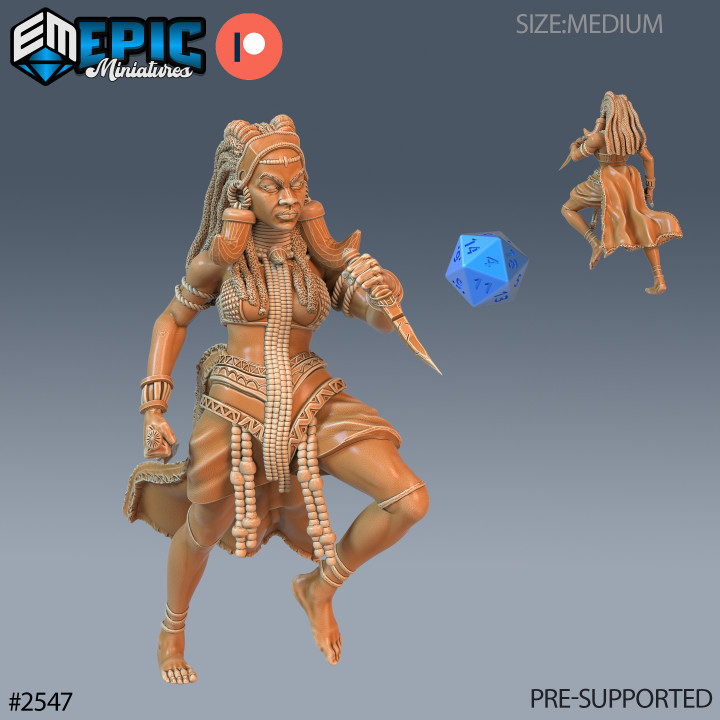 Tribe Princess Set / Utopian Warrior / Mystical Fighter Lady / Rider & Mount / Female African Encounter