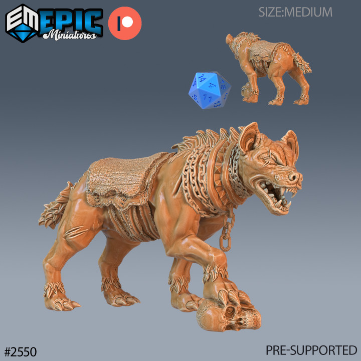 Hyena / Evil Beast / Gnoll Tribe Mount / Wild Animal / Utopian Predator / Hunter / African Encounter image
