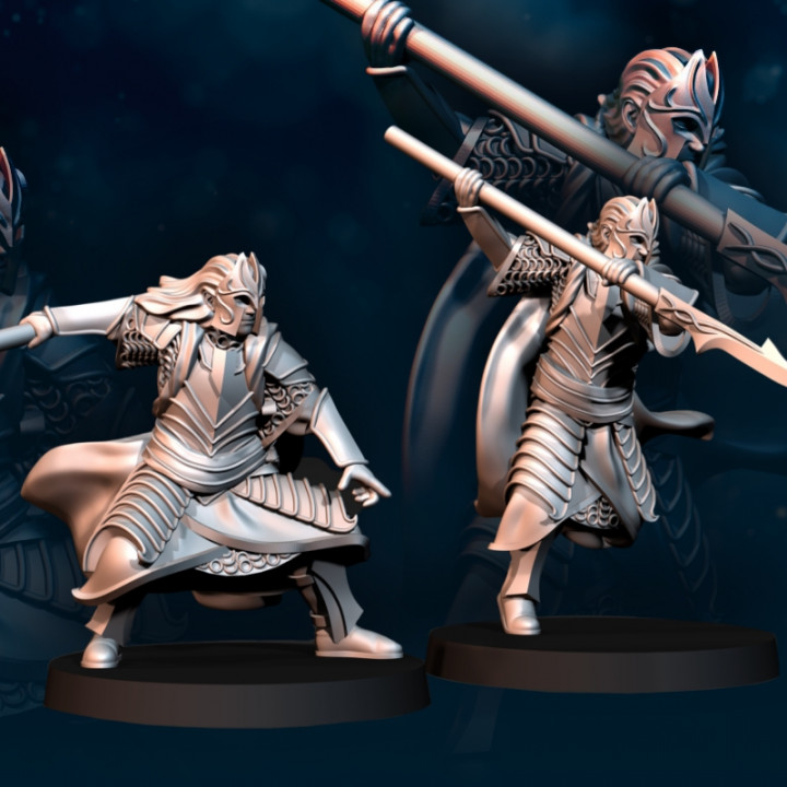 6x Bloody Elf King Guard | Bloody Elves | Davale Games | Fantasy image