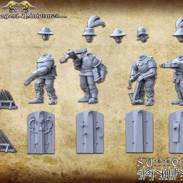 Crossbowman pavese unit