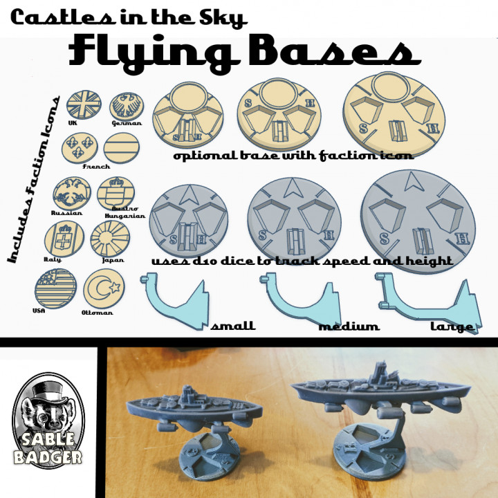 Flying Battleship models - Castles in the Sky image