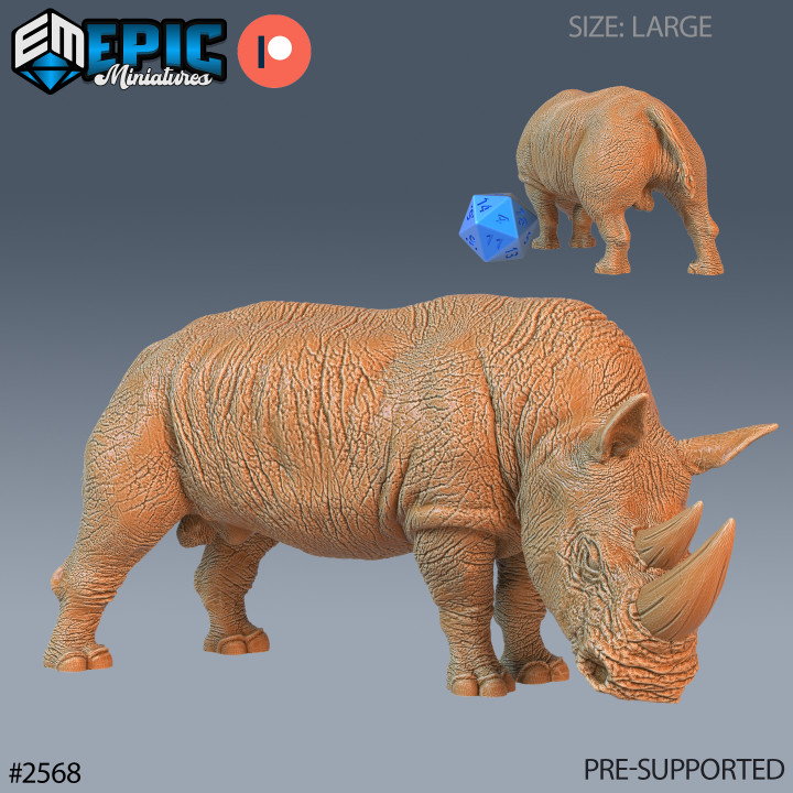 Rhino / Rhinocero / Wild Southern Animal / Utopian Predator / African Encounter