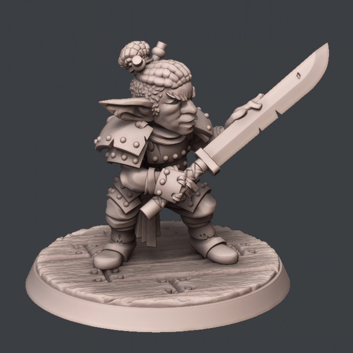 3D Printable Gnome Ronin by Stonehaven Miniatures