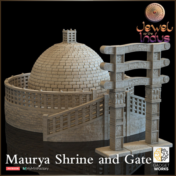 Stupa Shrine and Gate - Jewel of the Indus image