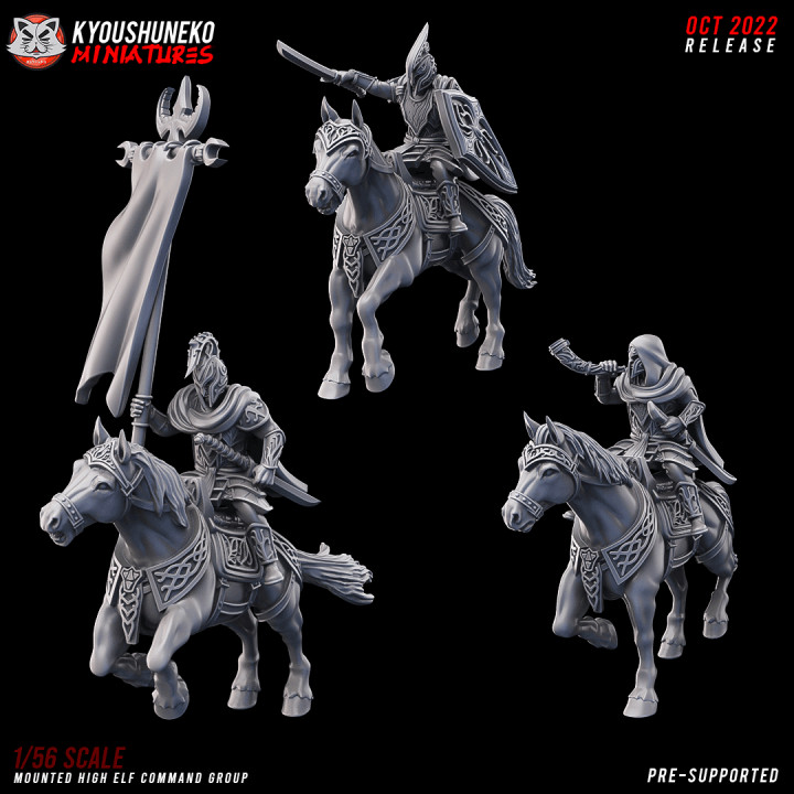 Mounted High Elf Command Group