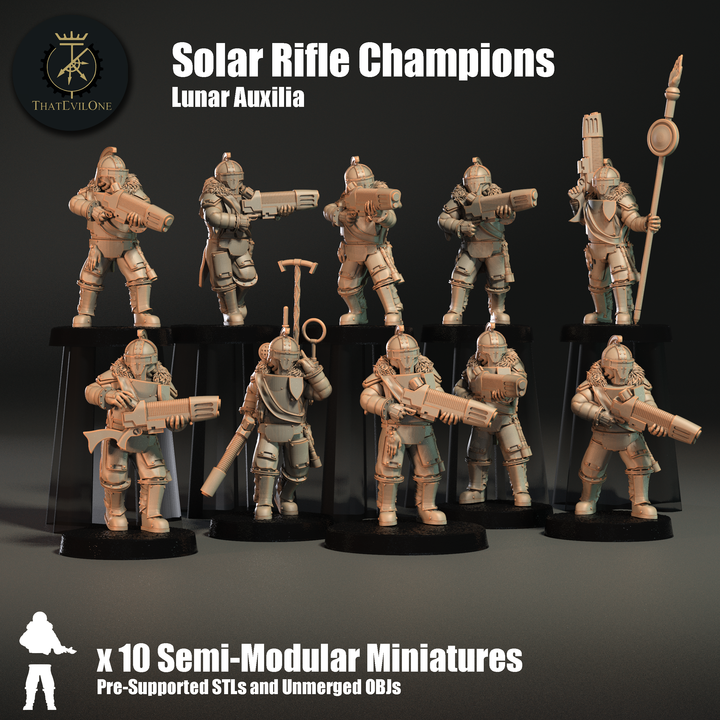 Lunar Auxilia Modular Solar Rifles - Presupported