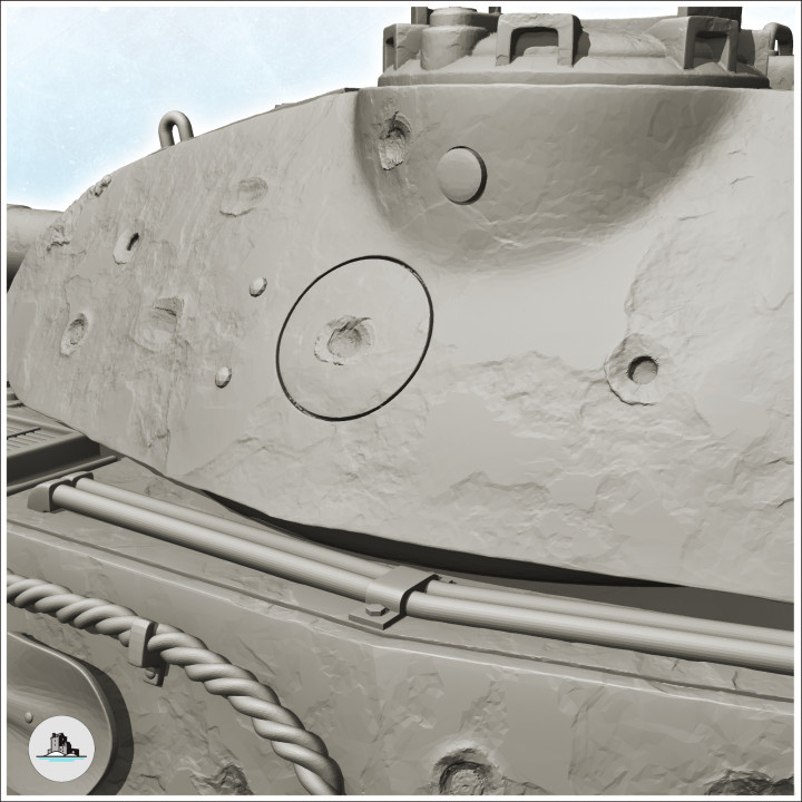 Panzer VI Tiger II VK 45.02 (P) - WW2 German Flames of War Bolt Action Command Blitzgrieg