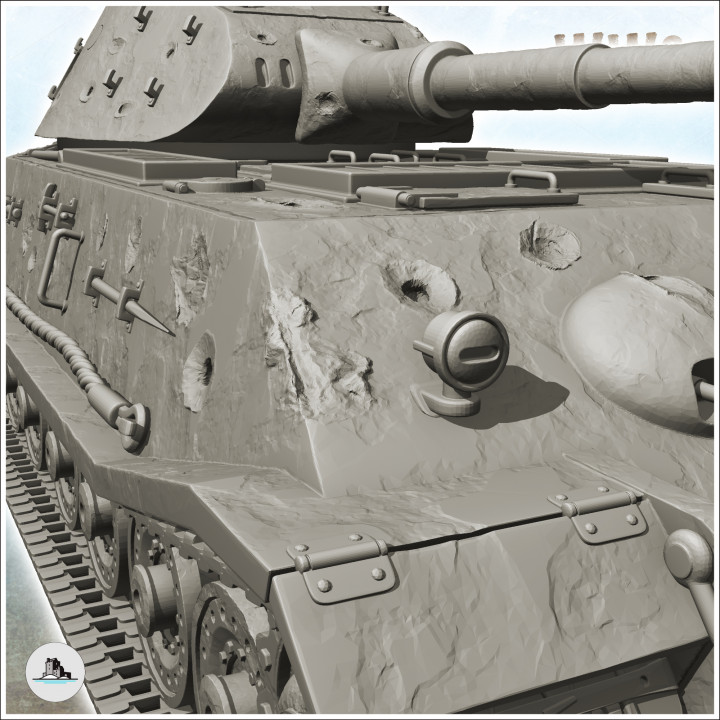 Panzer VI Tiger II VK 45.02 (P) - WW2 German Flames of War Bolt Action Command Blitzgrieg image