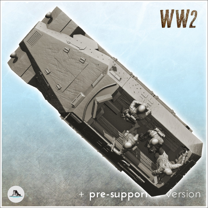 Sd.Kfz. 251-1 Ausf. A - WW2 German Flames of War Bolt Action Command Blitzgrieg image