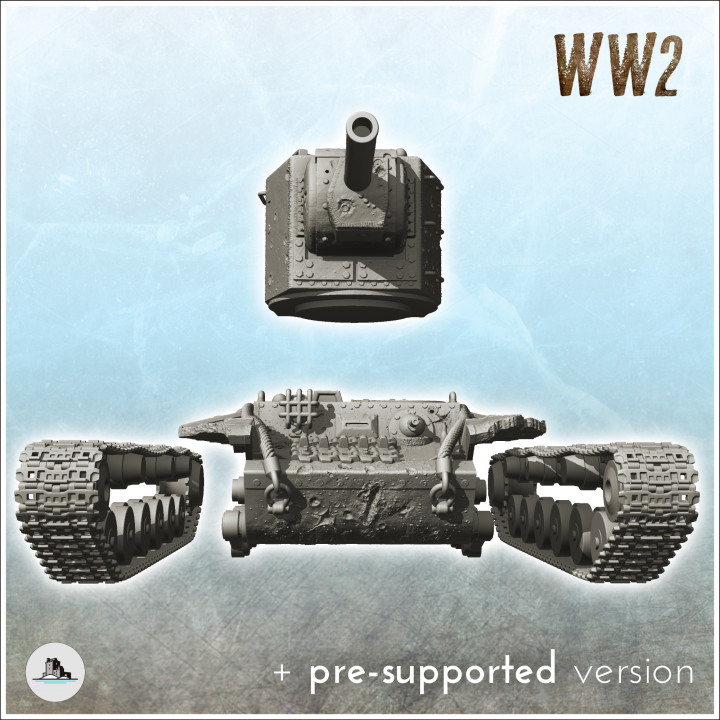 KV-2 - WW2 USSR Russia Flames of War Bolt Action Command Blitzgrieg image