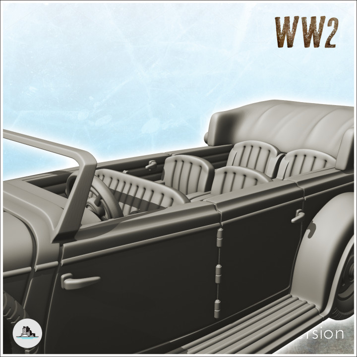Mercedes-Benz 770 '' Großer Mercedes '' - WW2 German Flames of War Bolt Action Command Blitzgrieg image