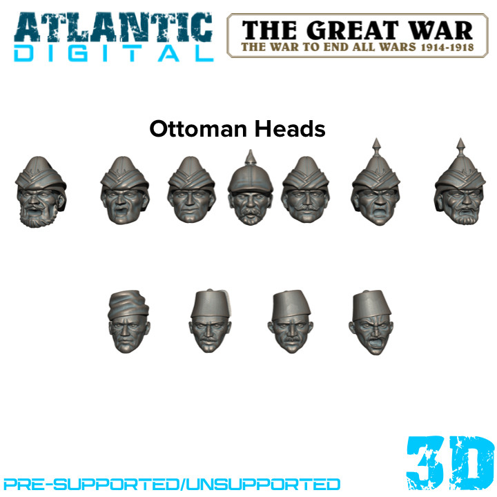 WW1 Ottoman Heads image