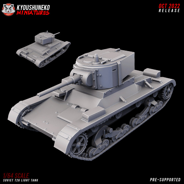 Soviet T26 Light Tank ww2 image