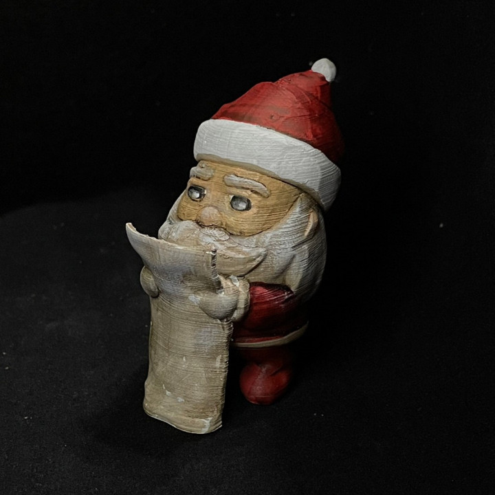 Santa Claus with wish list image